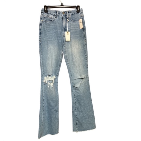 Good American Denim - Good American Women's Blue Distressed
Jeans new size 4/27 raw hem